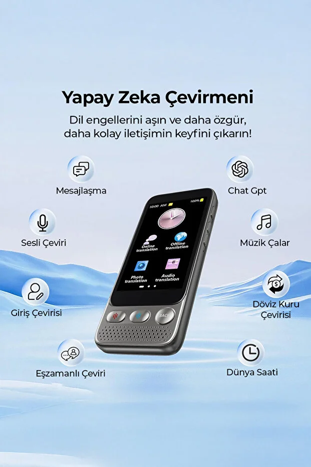 ROBO Yapay Zeka Çeviri Cihazı 142 Dil